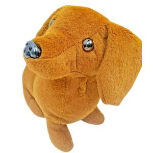Dan Dee Dachshund Weiner Dog 8" Plush Dark Brown Puppy Stuffed Animal Toy Soft